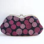 sunglass / eyeglasses case - dots on indigo